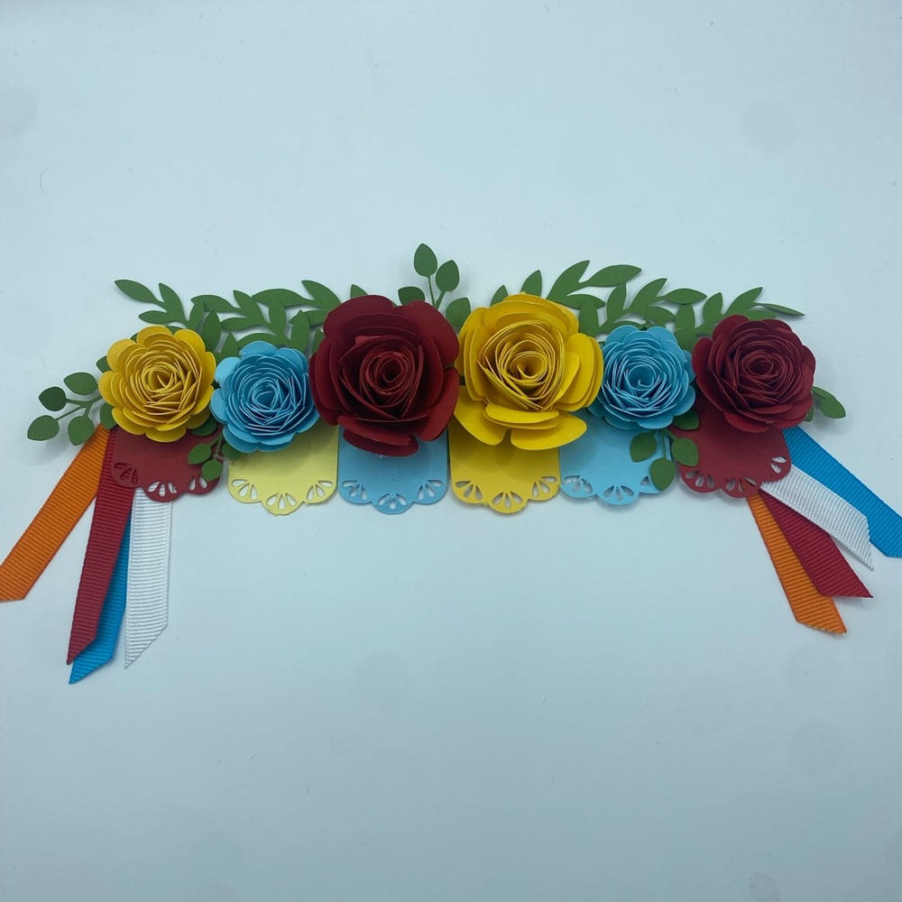 Fiesta cake topper,  decor, coco cake topper, Flower Cake Topper, Birthday Cake